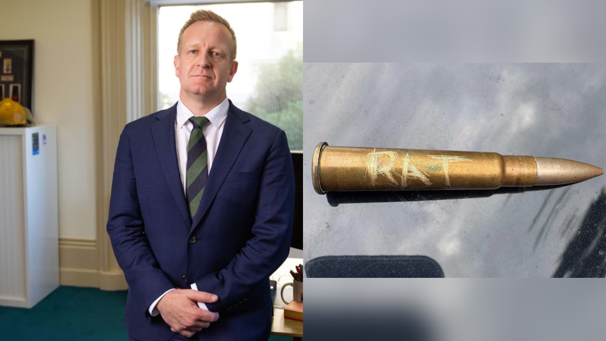 CATCH UP | Bullet Etched With "RAT" Left On Emergency Services Minister's Car